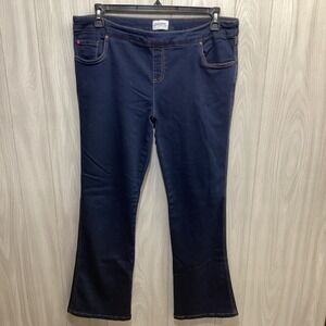 PAJAMA JEANS Women's (Size L) Pull On Stretch Jeans w/ Drawstring Pockets